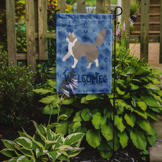 Asian Semi Longhaired Cat Welcome Garden Flag - Outdoor Decorative Yard Flag CK4827GF