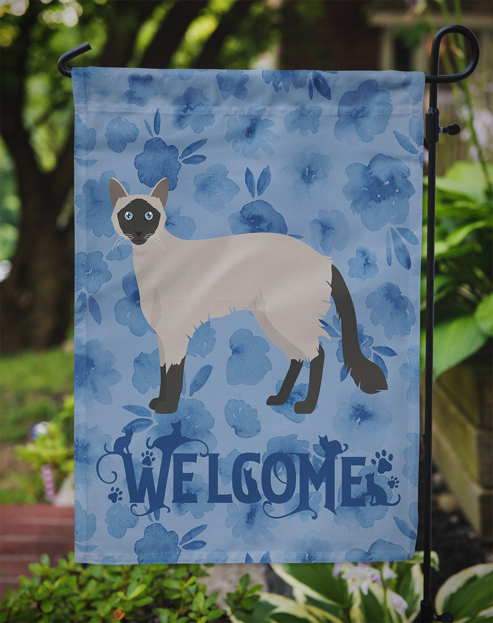 Balinese #1 Cat Welcome Garden Flag - Outdoor Decorative Yard Flag CK4830GF