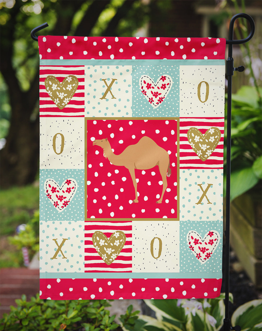 Arabian Camel Dromedary Love Garden Flag – Decorative Outdoor Yard Flag CK5244GF