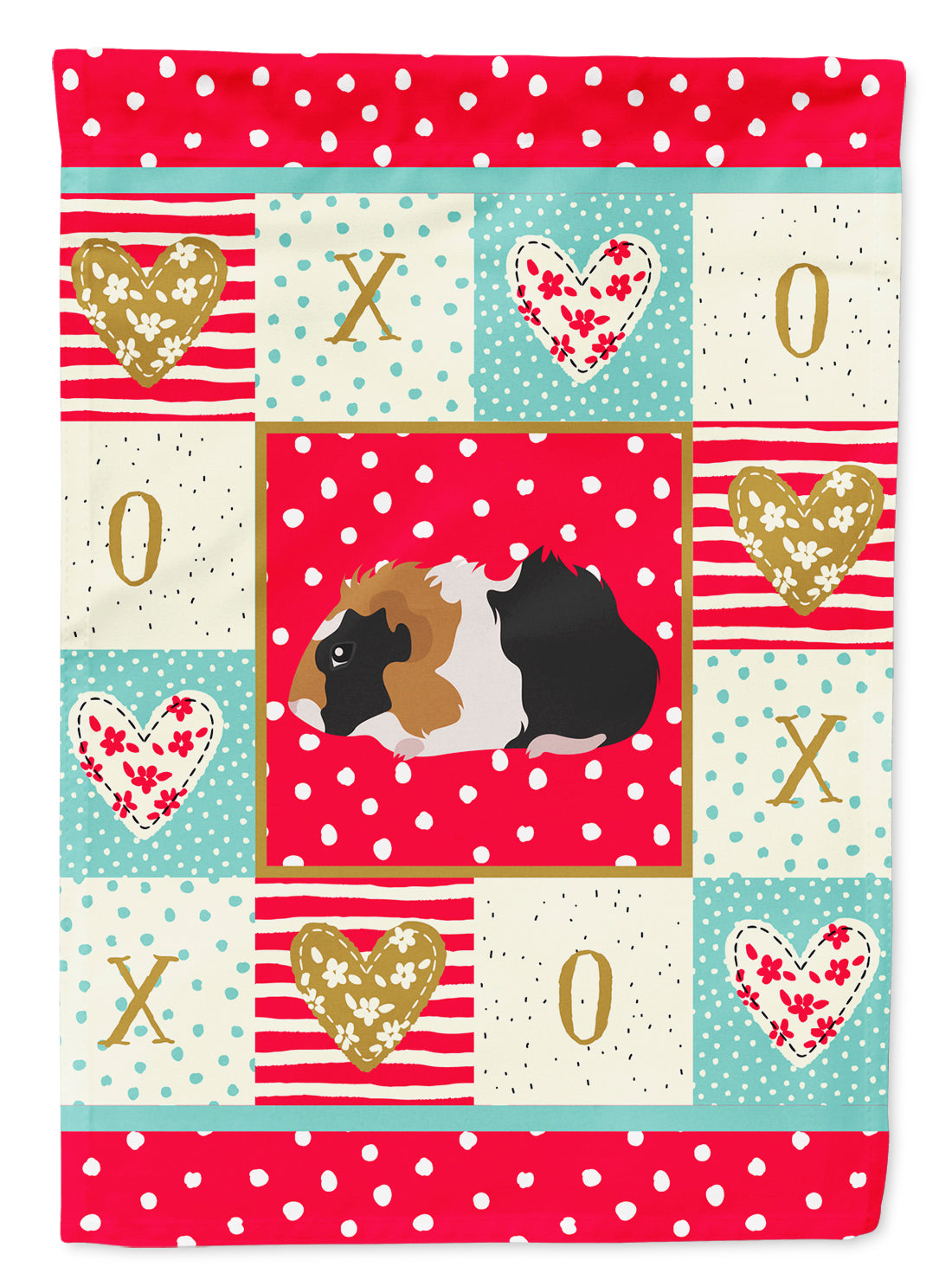 Abyssinian Guinea Pig Love Garden Flag – Decorative Outdoor Yard Flag CK5426GF