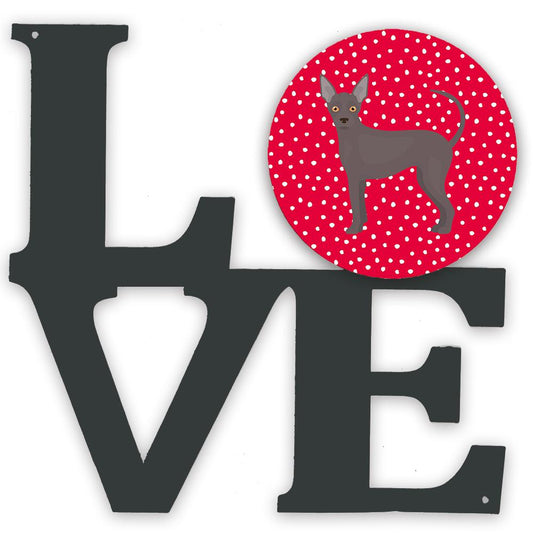 Abyssinian Sand Terrier Love Decorative Wall Art – Artist-Designed Metal Print for Home or Office CK5805WALV