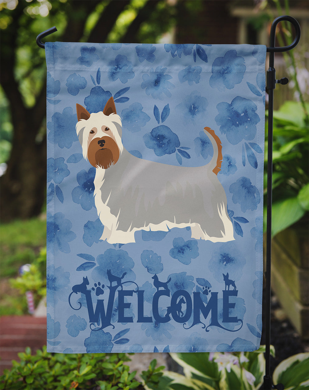 Australian Silky Terrier #2 Welcome Garden Flag - Outdoor Decorative Yard Flag CK5967GF