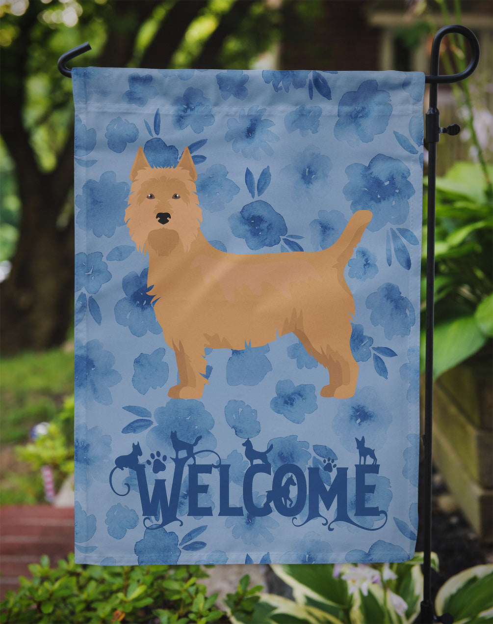 Australian Terrier Welcome Garden Flag - Outdoor Decorative Yard Flag CK5968GF