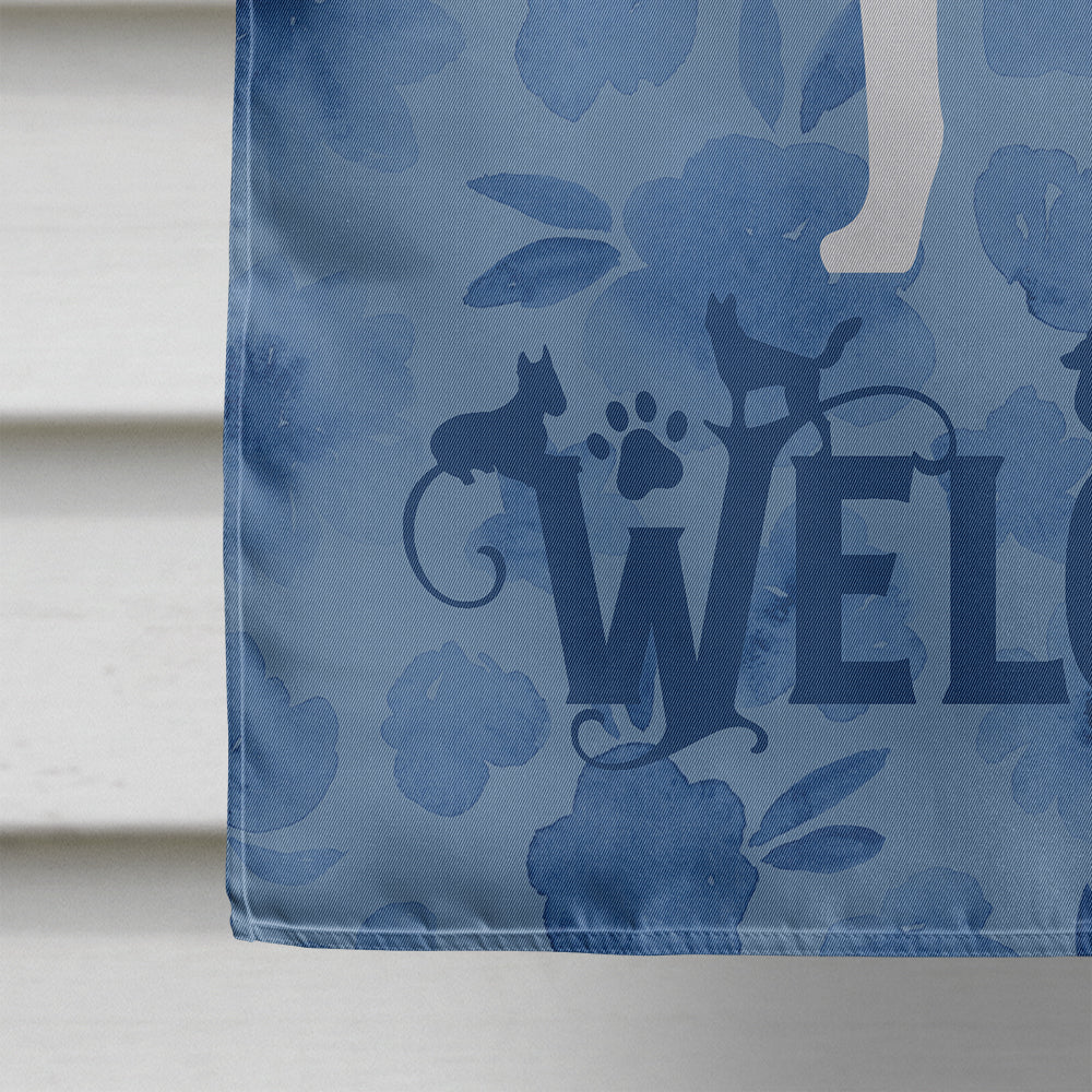 American Foxhound Welcome Flag Canvas House Size CK6125CHF