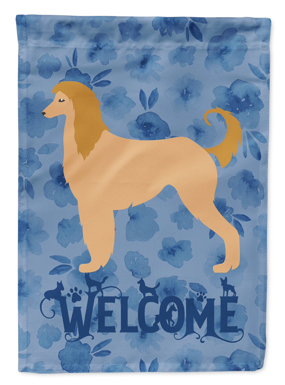 Afghan Hound Welcome Garden Flag – Decorative Outdoor Yard Flag CK6133GF