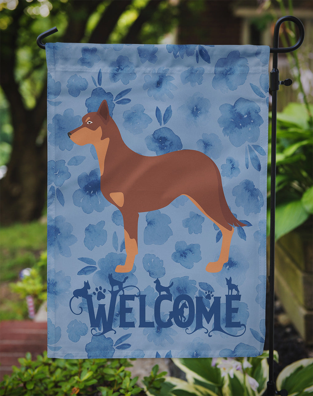 Australian Kelpie Dog Welcome Garden Flag – Decorative Outdoor Yard Flag CK6156GF