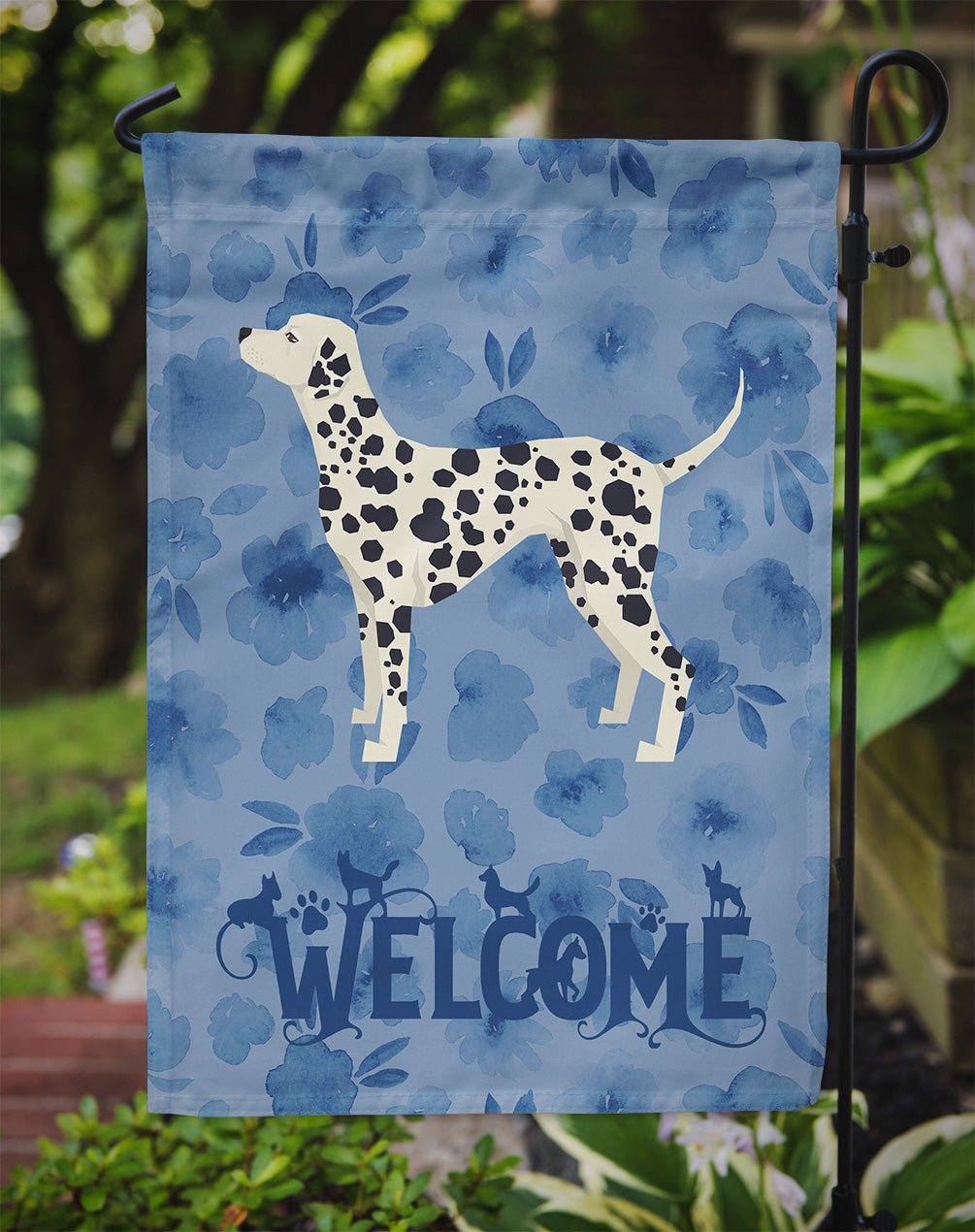 Dalmatian Welcome Garden Flag – Decorative Outdoor Yard Flag CK6238GF