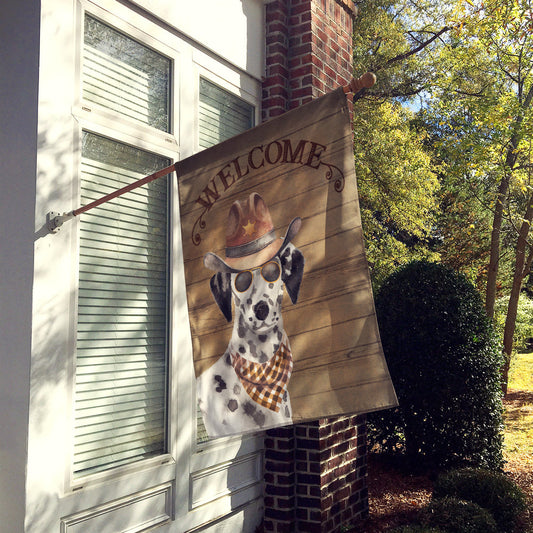 Dalmatian Country Dog Flag Canvas House Size CK6313CHF