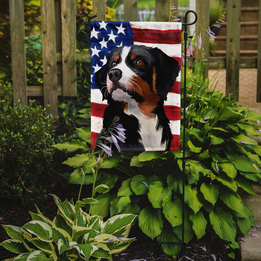 Appenzeller Sennenhund American Flag Garden Flag - Outdoor Decorative Yard Flag CK6405GF