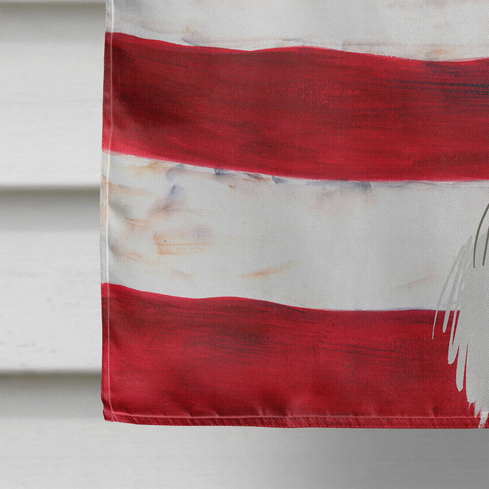 Small Munsterlander Dog American Flag Flag Canvas House Size CK6624CHF