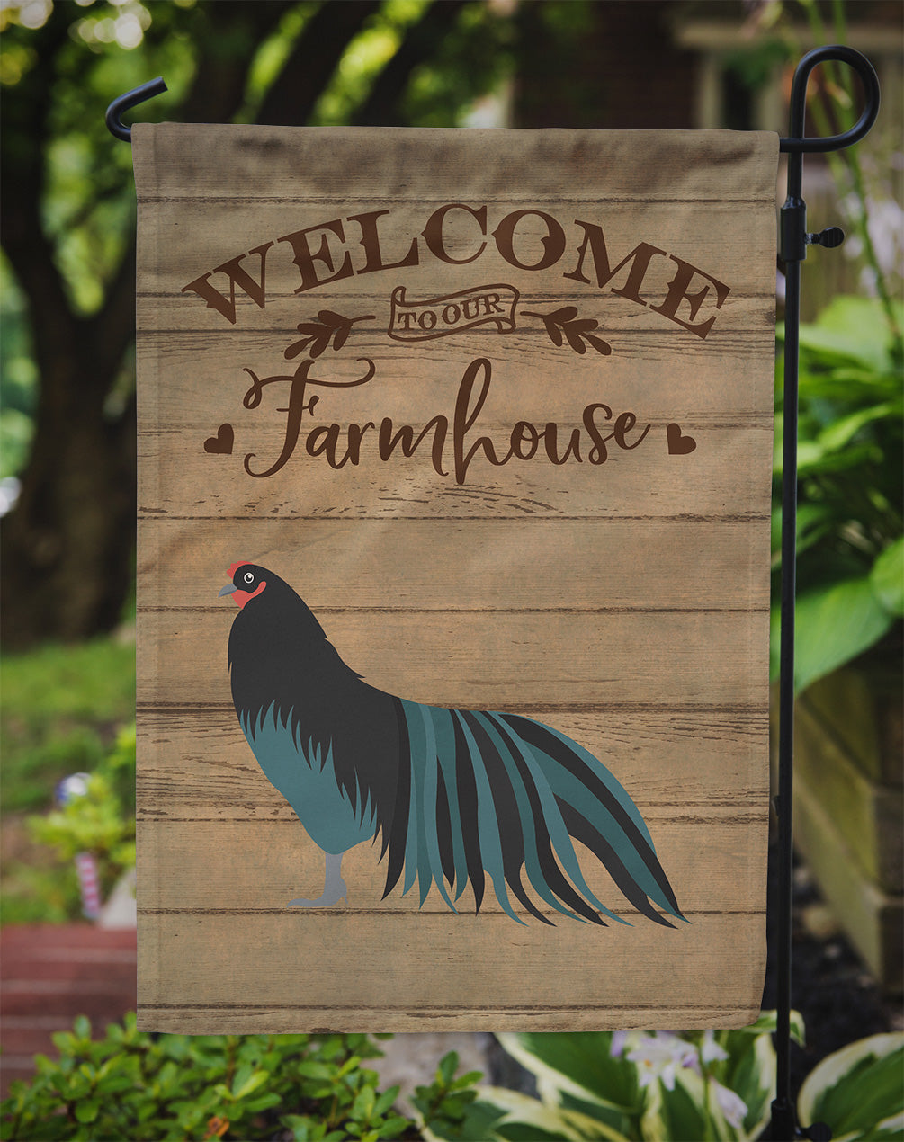 Sumatra Chicken Welcome Flag Garden Size CK6777GF