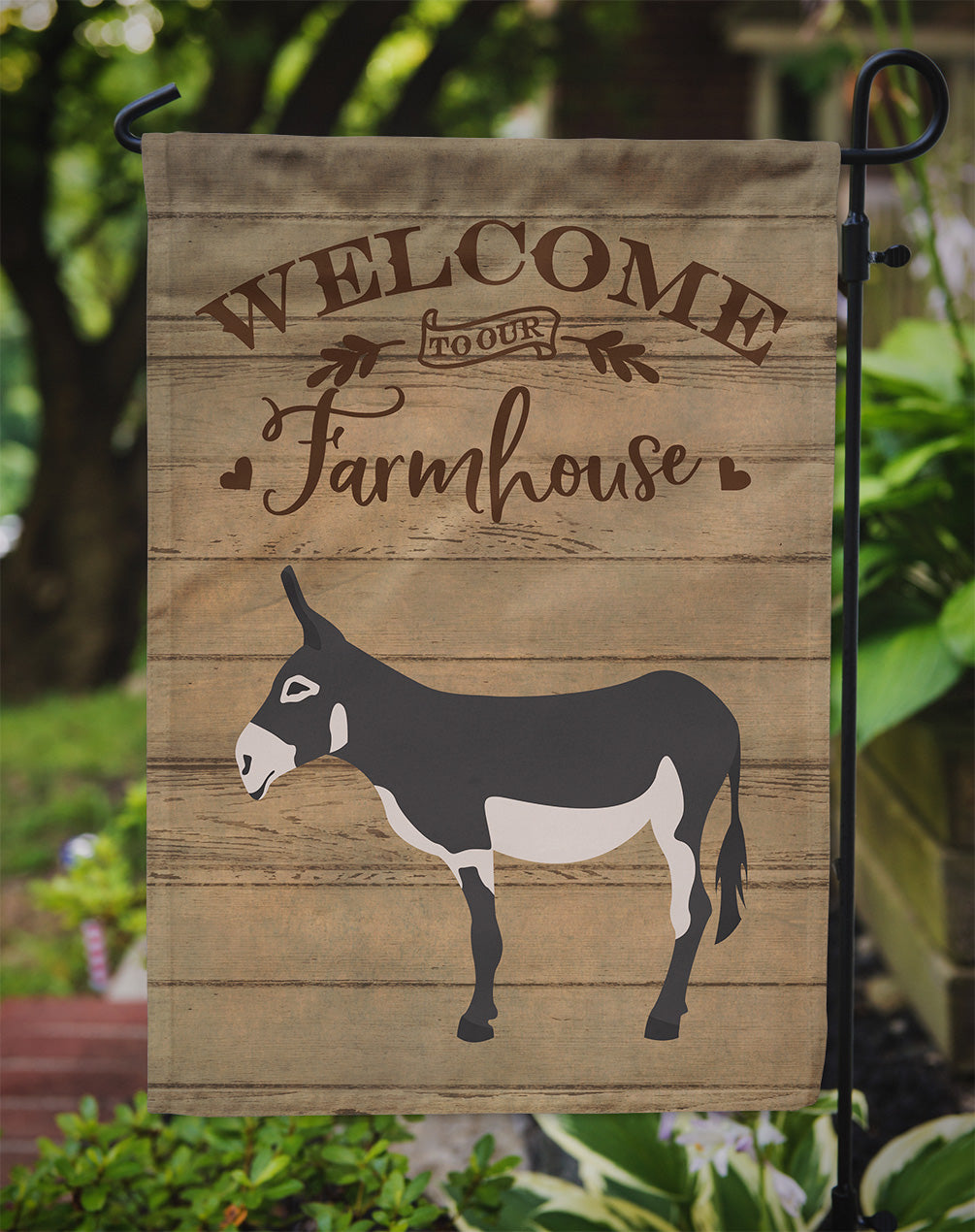 American Mammoth Jack Donkey Welcome Garden Flag – Decorative Outdoor Yard Flag CK6788GF