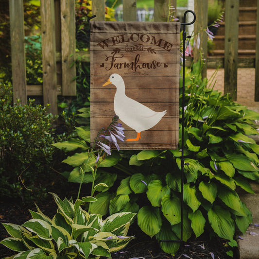 American Pekin Duck Welcome Garden Flag – Decorative Outdoor Yard Flag CK6804GF