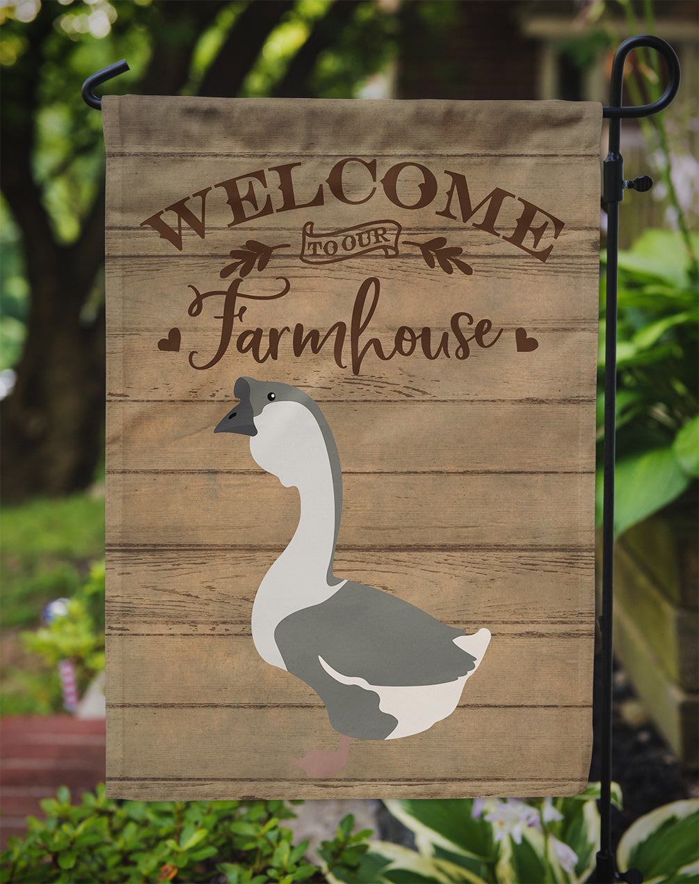 African Goose Welcome Garden Flag – Decorative Outdoor Yard Flag CK6843GF