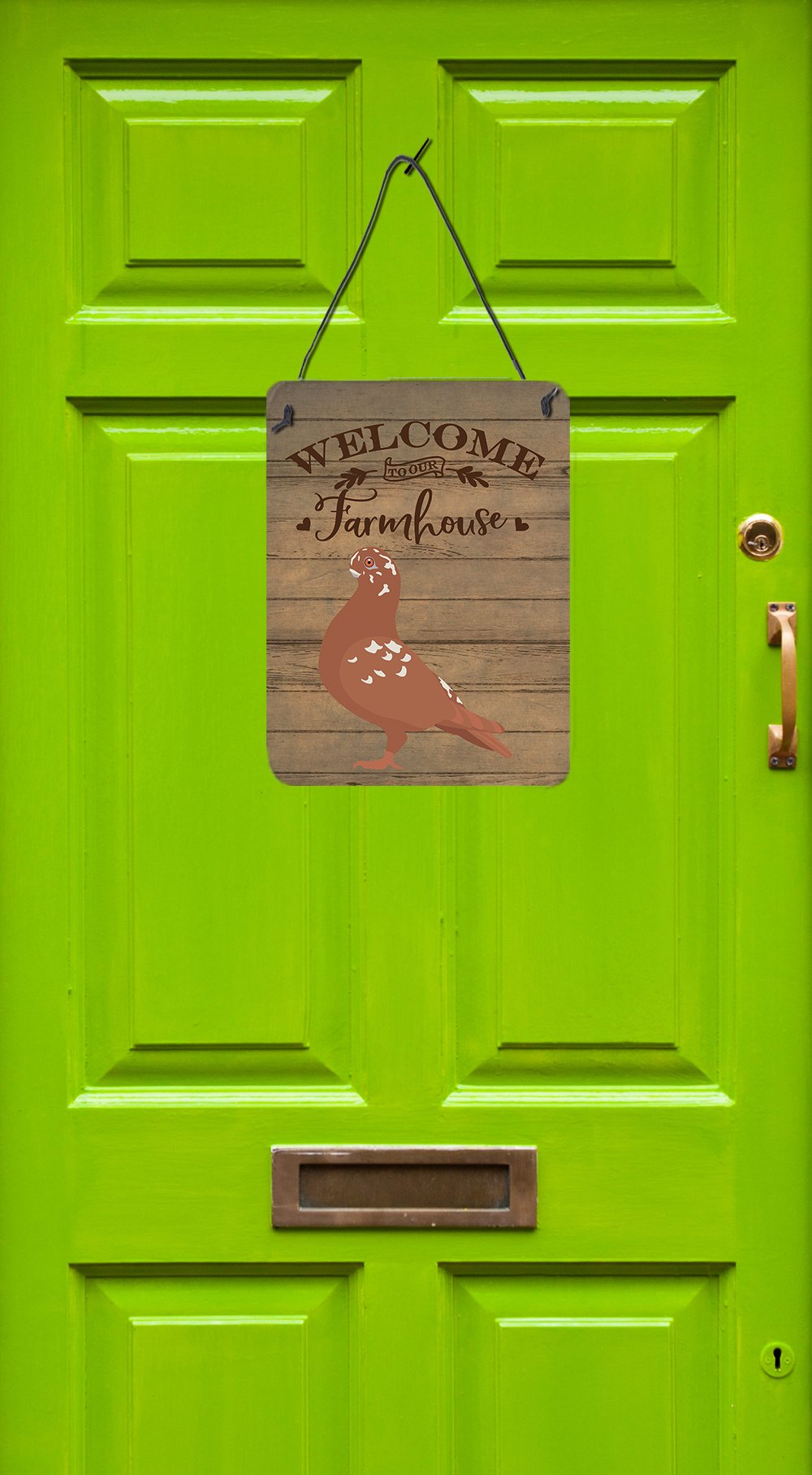 African Owl Pigeon Welcome Wall or Door Hanging Prints CK6897DS1216