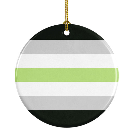 Agender Pride Ceramic Ornament