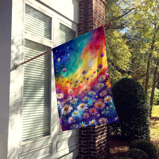Asters in Color House Flag