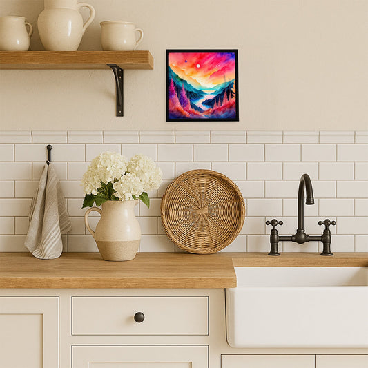 Astilbe in Color Framed Metal Print