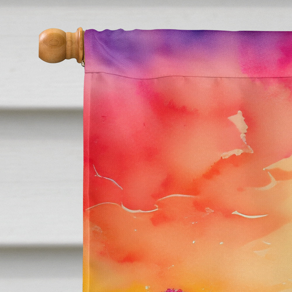 Dahlias in Color House Flag