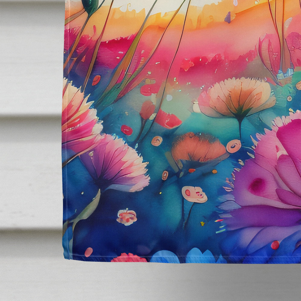 Dianthus in Color House Flag