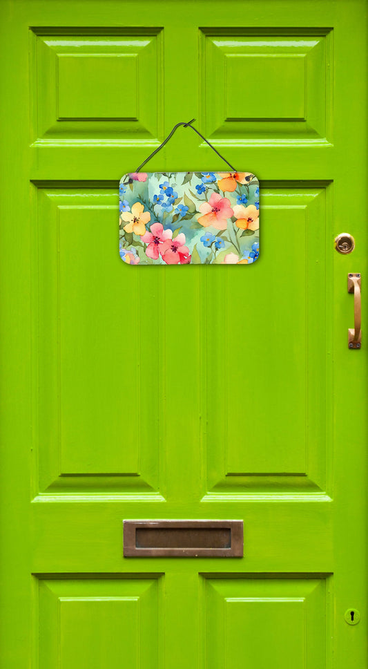 Alaska Forget-me-nots in Watercolor Wall or Door Hanging Prints