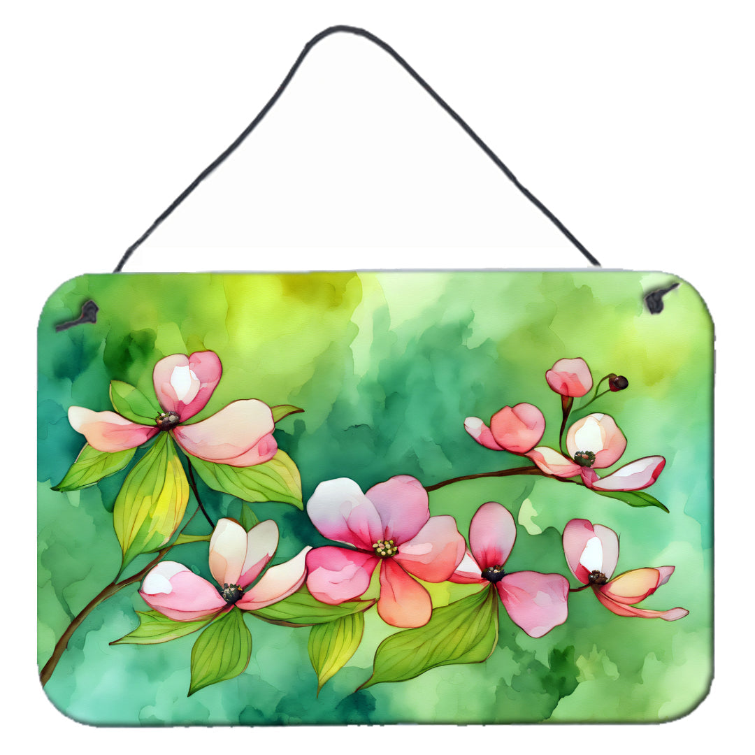 Virginia American Dogwood in Watercolor Wall or Door Hanging Prints