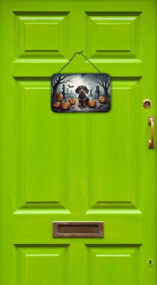 Dachshund Spooky Halloween Wall or Door Hanging Prints