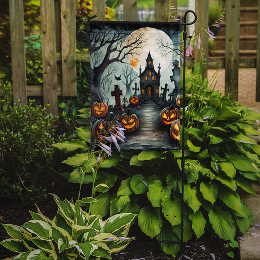 Graveyard Spooky Halloween Garden Flag – Outdoor Decorative Yard Flag