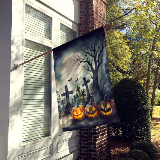 Graveyard Spooky Halloween House Flag