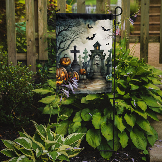 Graveyard Spooky Halloween Garden Flag – Outdoor Decorative Yard Flag