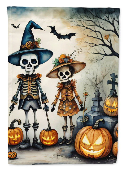 Calacas Skeletons Spooky Halloween Garden Flag – Outdoor Decorative Yard Flag