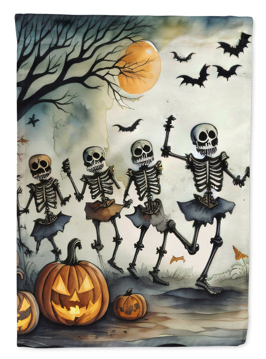 Dancing Skeletons Spooky Halloween Garden Flag – Outdoor Decorative Yard Flag