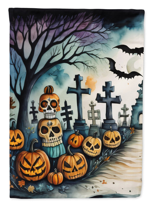 Day of the Dead Spooky Halloween Garden Flag – Outdoor Decorative Yard Flag