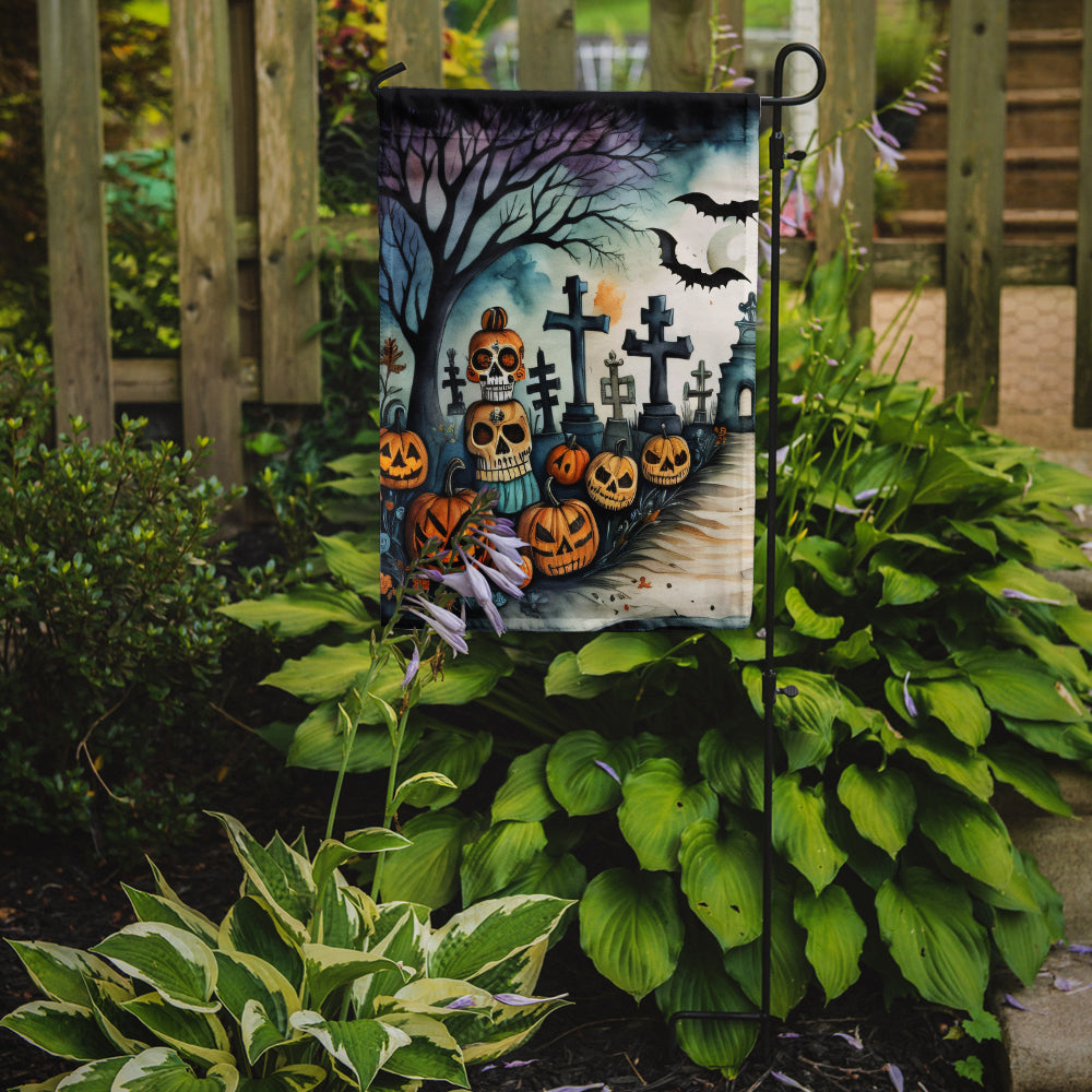 Day of the Dead Spooky Halloween Garden Flag – Outdoor Decorative Yard Flag