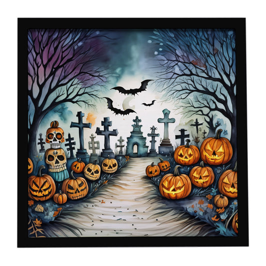 Day of the Dead Spooky Halloween Framed Metal Print