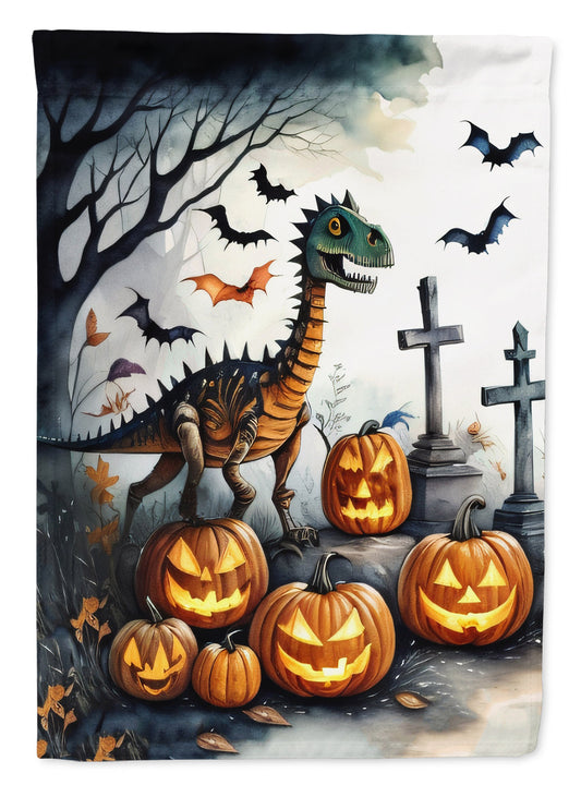 Dinosaurs Spooky Halloween House Flag
