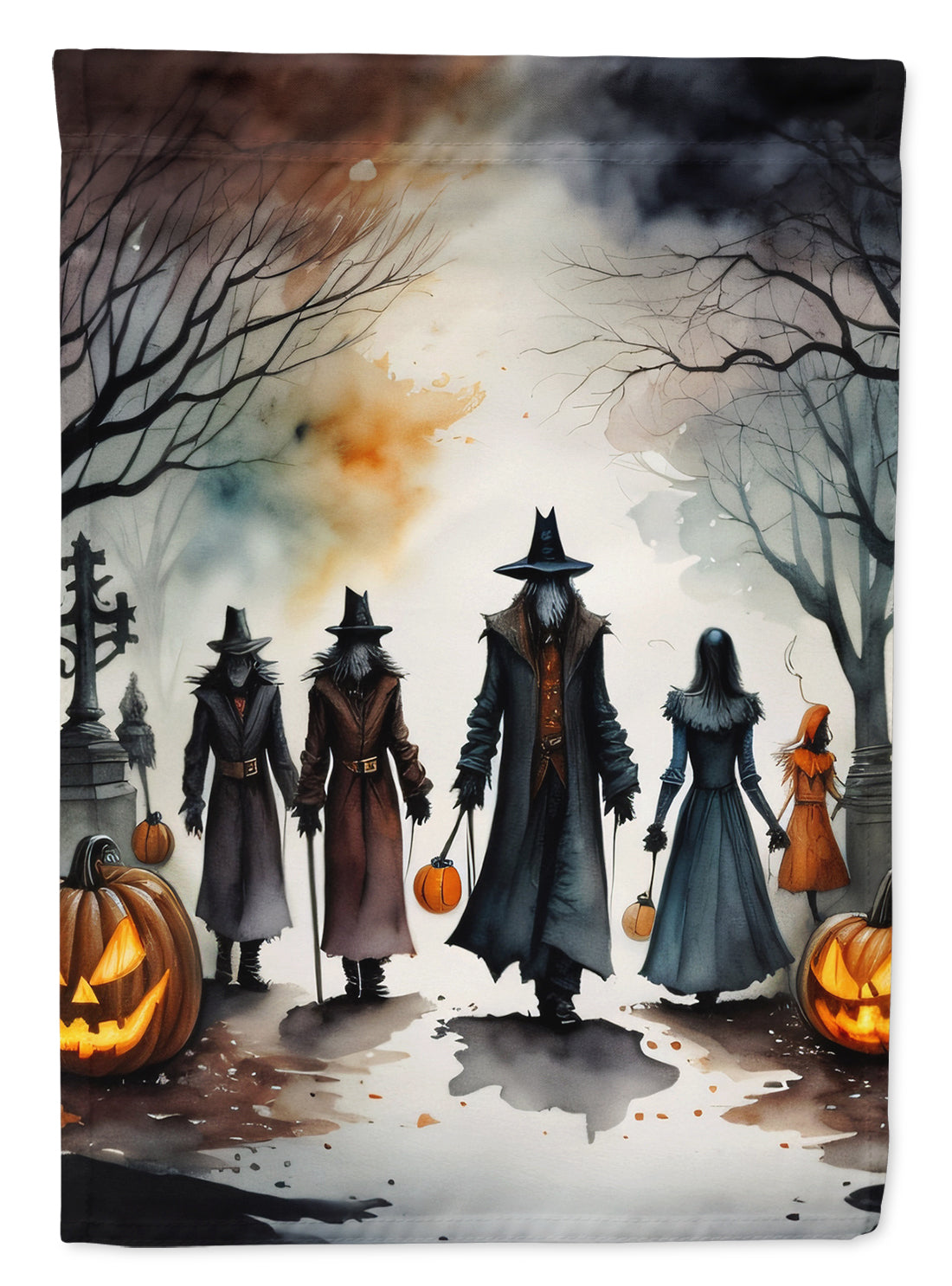 Vampires Spooky Halloween Garden Flag – Outdoor Decorative Yard Flag