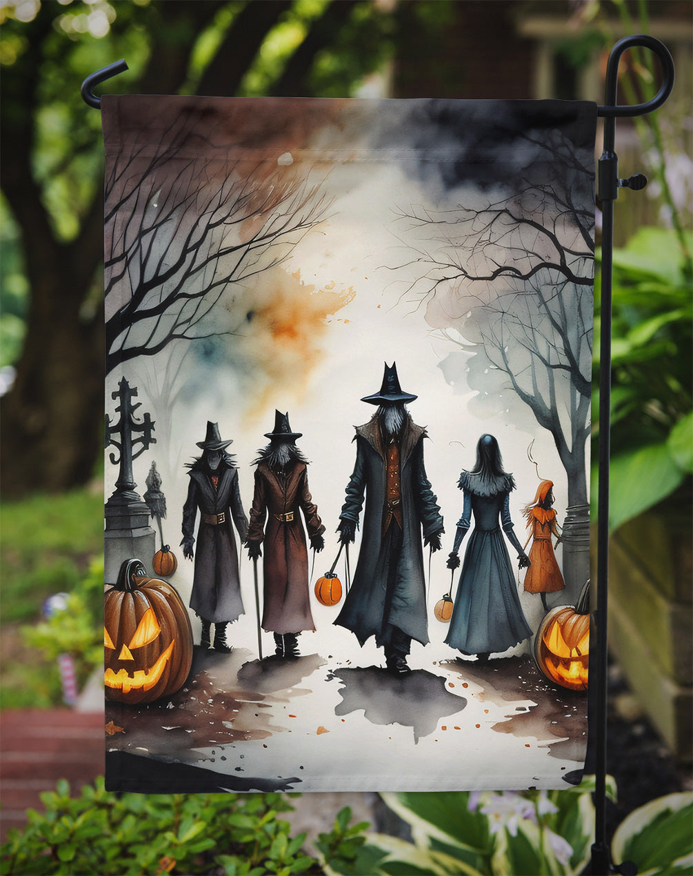 Vampires Spooky Halloween Garden Flag – Outdoor Decorative Yard Flag