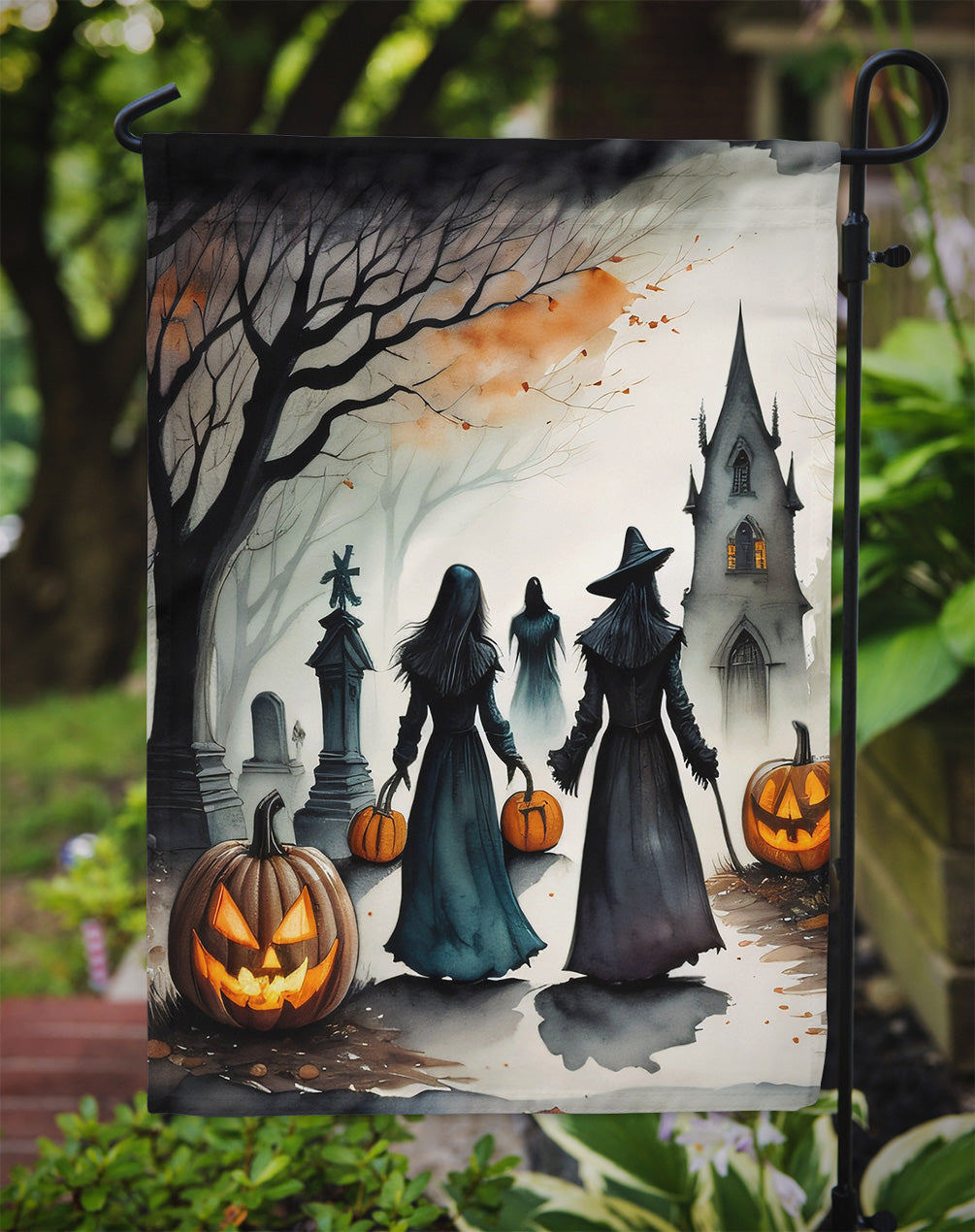 Vampires Spooky Halloween Garden Flag – Outdoor Decorative Garden Flag