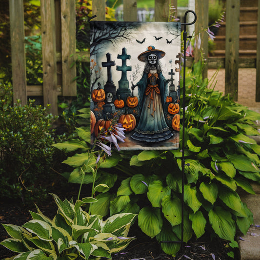 La Catrina Skeleton Spooky Halloween Garden Flag – Outdoor Decorative Yard Flag