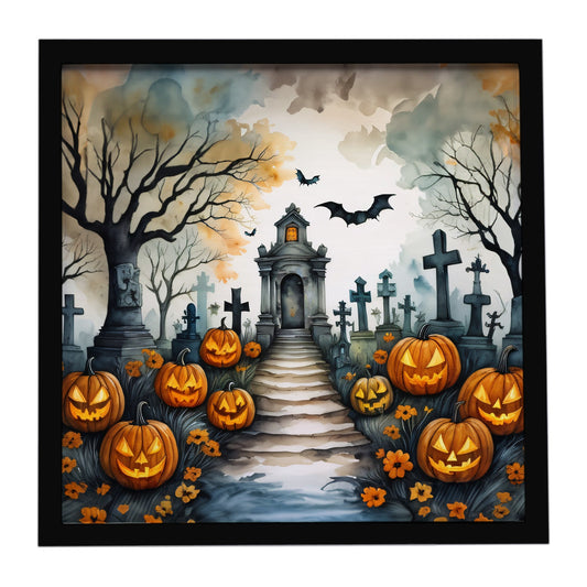 Marigold Spooky Halloween Framed Metal Print