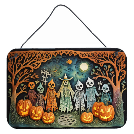 Papel Picado Skeletons Spooky Halloween Wall or Door Hanging Prints