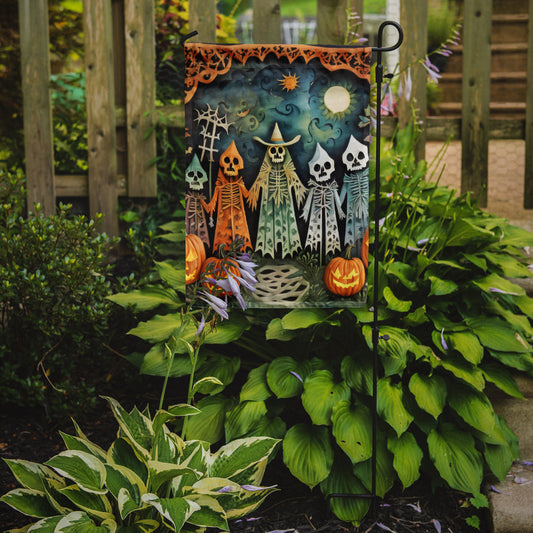 Papel Picado Skeletons Spooky Halloween Garden Flag – Outdoor Decorative Yard Flag