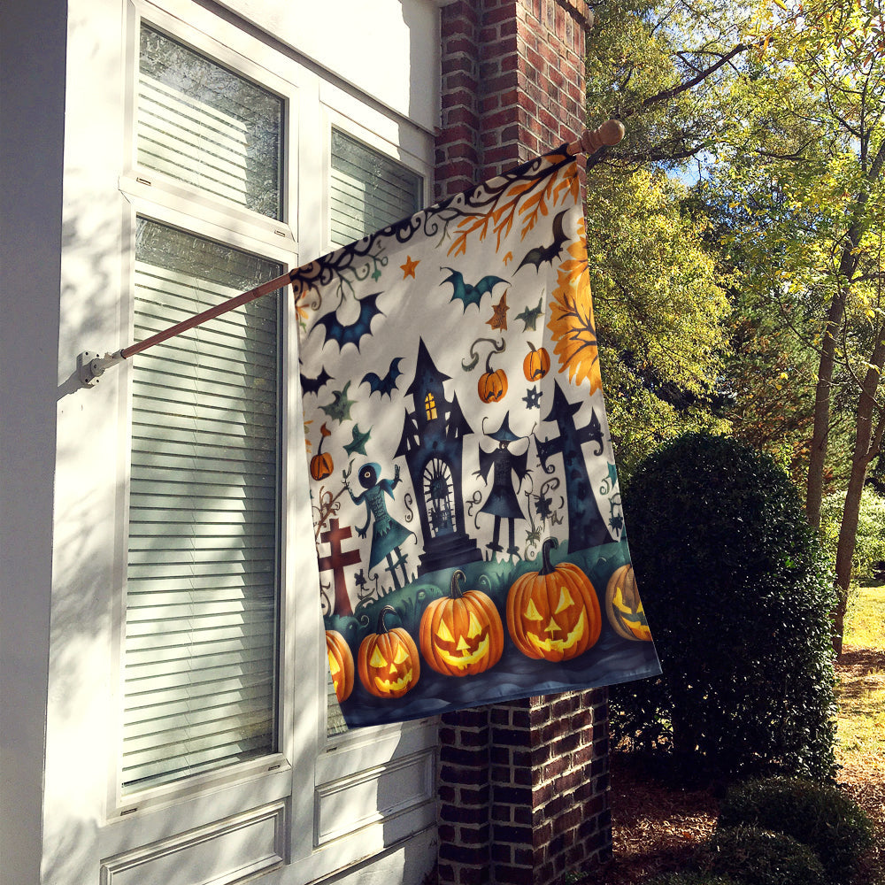 Papel Picado Skeletons Spooky Halloween House Flag