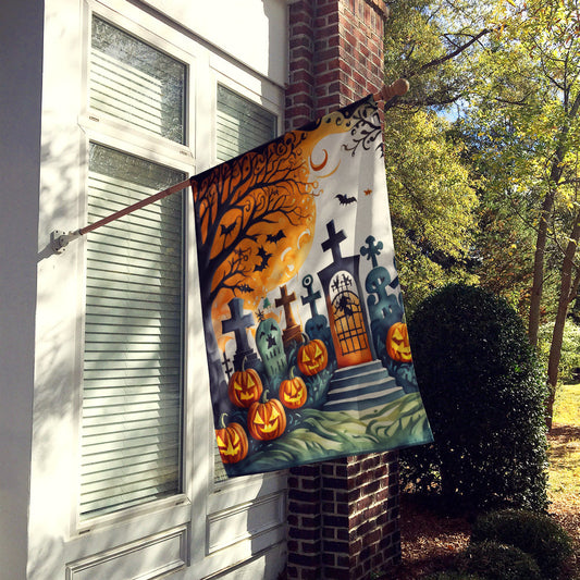 Papel Picado Skeletons Spooky Halloween House Flag