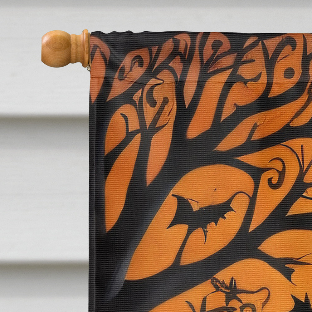 Papel Picado Skeletons Spooky Halloween House Flag