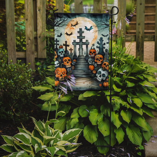 Calaveras Sugar Skulls Spooky Halloween Garden Flag – Outdoor Decorative Yard Flag