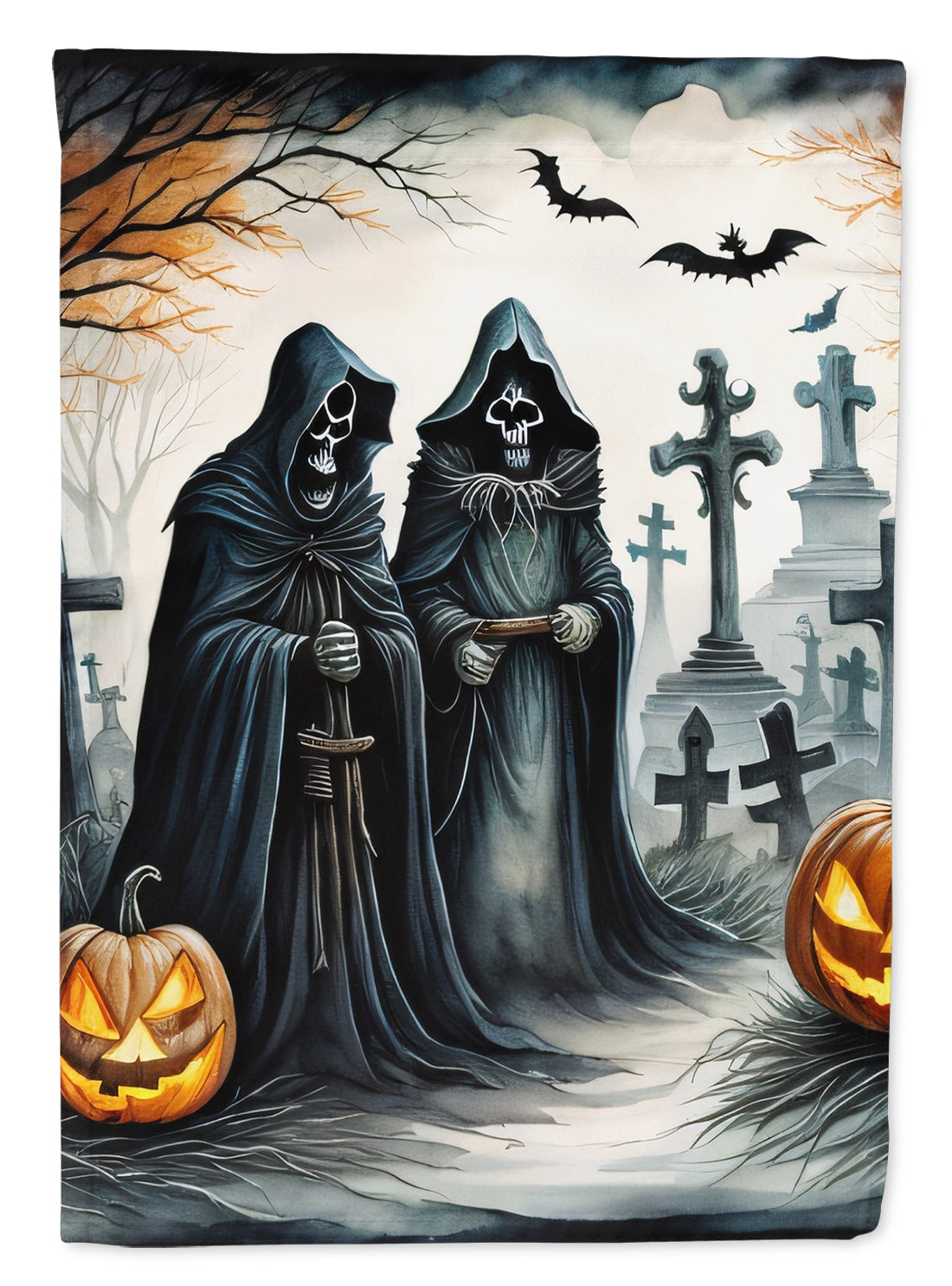 The Grim Reaper Spooky Halloween Garden Flag – Outdoor Decorative Yard Flag