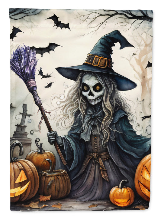 Witch Spooky Halloween Garden Flag – Outdoor Decorative Yard Flag