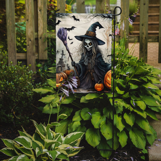 Witch Spooky Halloween Garden Flag – Outdoor Decorative Yard Flag